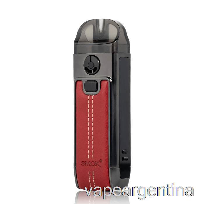 Smok Nord 4 80w Pod Kit Vaporizador Cuero Rojo Descartable